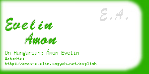 evelin amon business card